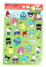 Sanrio Characters Stickers Hello Kitty Kuromi Pompompurin Cinnamoroll Puffy
