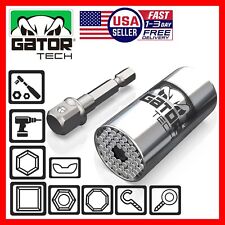 Universal Socket Wrench Magical Power Grip Gator Tech Multi Tool Drill Adapter