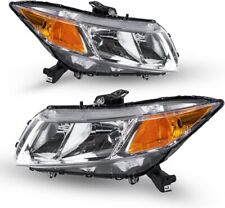 Headlights Assembly Replacement Set Fits 2012-2015 Honda Civic Amch