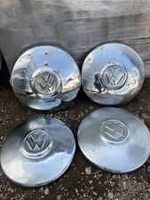 Set Of 3 Oem Vintage Vw Volkswagen Beetle Bug 10 Hubcap And 1 Vw Van Hubcaplook