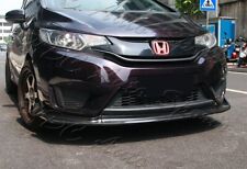 For 14-17 Honda Fit Jdm Carbon Look Front Bumper Splitter Spoiler Lip Kit 3pcs