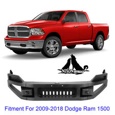 Grille Guard Front Bumper Fits 2009-2018 Dodge Ram 1500 Heavy Duty Steel Black