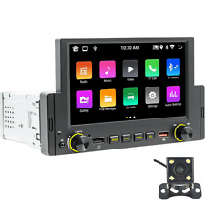 Single Din Car Radio Stereo Carplay 6.2in Touch Screen Bluetooth Player Wcamera