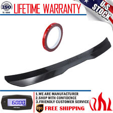 Car Rear Roof Lip Universal Spoiler Wing Carbon Fiber Tail Trunk Kit Abs Strips