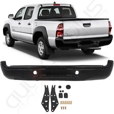 For 2005 2006-2015 Toyota Tacoma Complete Black Rear Step Bumper
