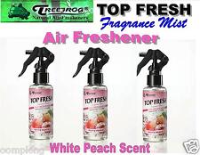 3 Btl Spray Treefrog Top Fresh Fragrance Mist Air Freshener-white Peach Scent