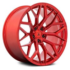 Asanti Abl-39 Mogul Wheels 20x11 -6 5x114.3 71.5 Red Rims Set Of 4