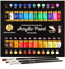 24 Colors Airbrush Paint Diy Acrylic Paint Set For Hobby Model Painting Artists