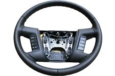 09 Mkz Charcoal Black Leather Steering Wheel Blue Stitching Oem 8e5z3600be