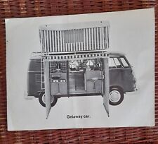 Original Vw Split Screen Type 1 Campmobile Getaway Car Sales Brochure 1963