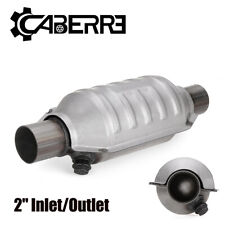2 50mm Catalytic Converter Universal Stainless Steel High Flow 400 Cell 2.0l