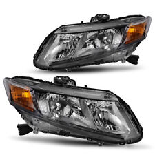 For 2012-15 Honda Civic Black Housing Headlights Headlamps Assembly Leftright U