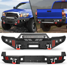 For 2005-2015 Toyota Tacoma Front Or Rear Bumper Wwinch Plateled Lightsd-ring