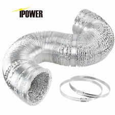 Ipower 4 Inch Non-insulated Flexible Aluminum Air Ducting Dry Ventilation Hose
