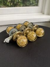 Weiserruth Richmond Lucite Doorknob Gold Flakes Mid-century 1960s