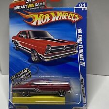 Hot Wheels Muscle Mania 10- 66 Ford Fairlane Gt Red Keychain Inside