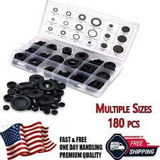 180pc Rubber Grommet Firewall Wire Gasket Solid Hole Plug Assortment Set New Usa