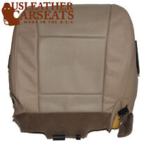 2006 Mercury Mountaineer Driver Bottom Perforated Leather Seat Cover 2 Tone Tan