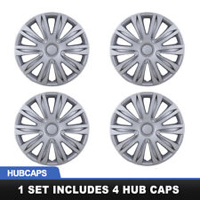 16 Set Of 4 Silver Wheel Covers Snap On Hub Caps Fit R16 Tiresteel Rim
