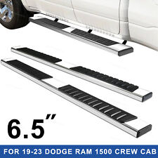 Fits 2019-2023 Dodge Ram 1500 Crew Cab 6.5 Side Step Nerf Bar Running Boards