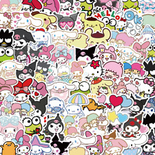 50100pcs Mixed Cartoon Sanrio Stickers Cute Hello Kitty Cinnamoroll Kuromi My M