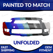 New Painted 2008-2015 Mitsubishi Lancer Unfolded Front Bumper Wo Spoiler Holes