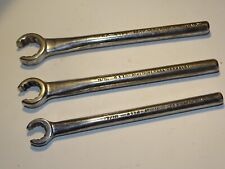 Armstrong Flare Nut Wrench Set 716 916 1116 Usa Armaloy Vintage Tool