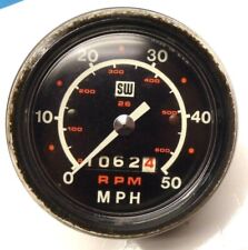 Vintage Stewart Warner 0-50 Mph Speedometer Mechanical Motorcycle Moped Bike