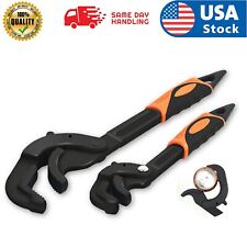 2 Pcs Multi-function Universal Wrench Set Self Adjusting Power Grip For Autos