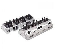 Edelbrock 5089 E-street Cylinder Heads W Straight Plugs 64cc For Sb Chevy