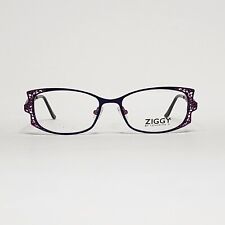 Ziggy 1505 Womens Oval Glasses In Pink Purple Size 51mm