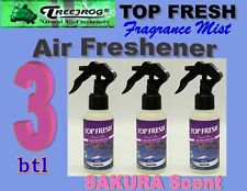 3 Btl Spray Treefrog Top Fresh Fragrance Mist Air Freshener- Sakura Scent