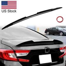 Glossy Black Adjustable Rear Trunk Tail Roof Spoiler Lip Wing For Honda Accord
