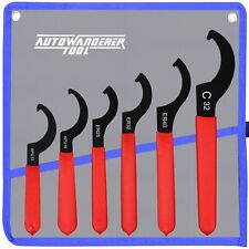 Autowanderer Tool Universal Spanner Wrench Set 6pcs Steel Adjustable Shock Wrenc