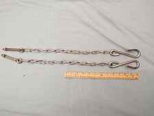 1941-42-46-47-48-49-50-51-52-53 Chevy Or Gmc Truck Tailgate Pr.stainless Chains