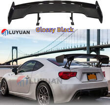 New Gloss Black Universal 57 Inch Adjustable Abs Jdm Trunk Spoiler Wing Gt Style