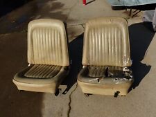 1966 - 1977 Early Bronco Front Bucket Seats With Correct Brackets Hard To Find