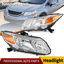 Headlights Assembly For 2012-2015 Honda Civic Sedan 2012-2013 Coupe Chrome