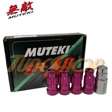 Muteki Sr48 4 Wheels Lock Lug Nuts Set 12x1.5 1.5 Acorn Rims Open End Pink M
