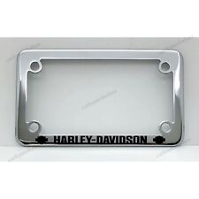 Harley Davidson Motorcycle License Plate Frame Custom Made - Chrome Plated Metal