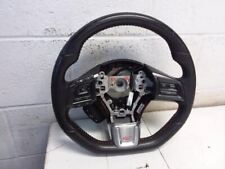 2017 Subaru Wrx Black Leather Steering Wheel Without Heat Oem