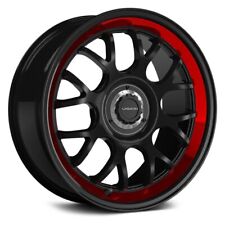 Vision 478 Alpine Wheels 20x8.5 35 5x114.3 73.1 Black Rims Set Of 4