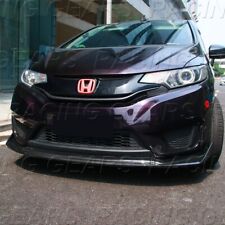 For 2014-2017 Honda Fit Carbon Style Jdm Front Bumper Body Kit Spoiler Lip 3pcs