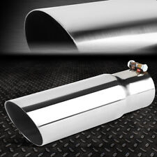 3 Inlet 11.75 Length Stainless Steel 3.5 Od Diagonal Cut Exhaust Muffler Tip