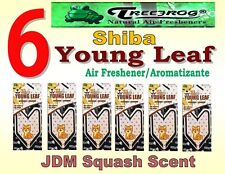 6 Packs Shiba Young Leaf Car Air Freshener -jdm Squash Scent